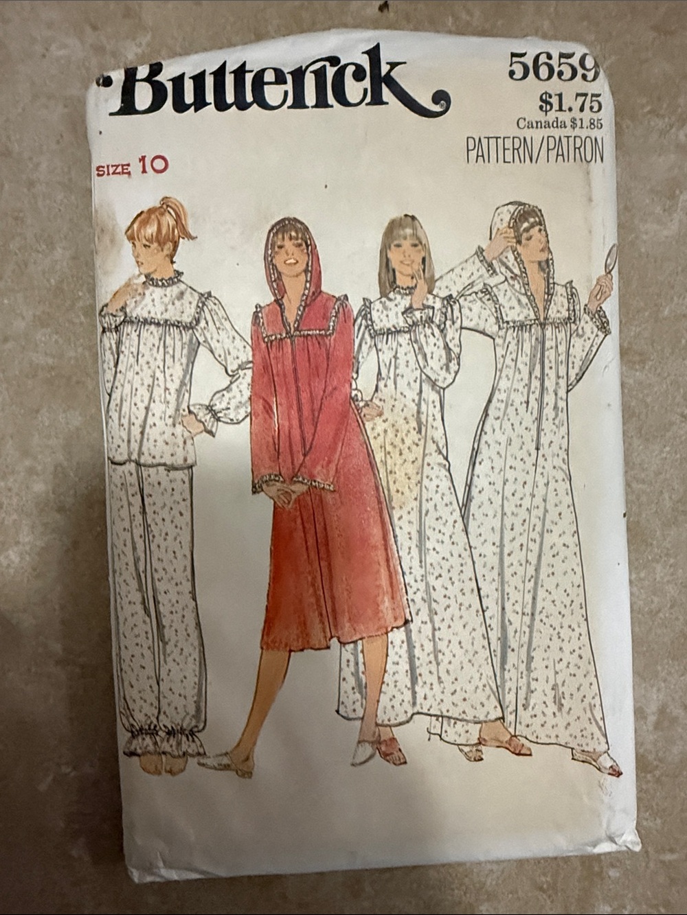 Butterick Women's Hooded Nightgown & Pajama Set Pattern